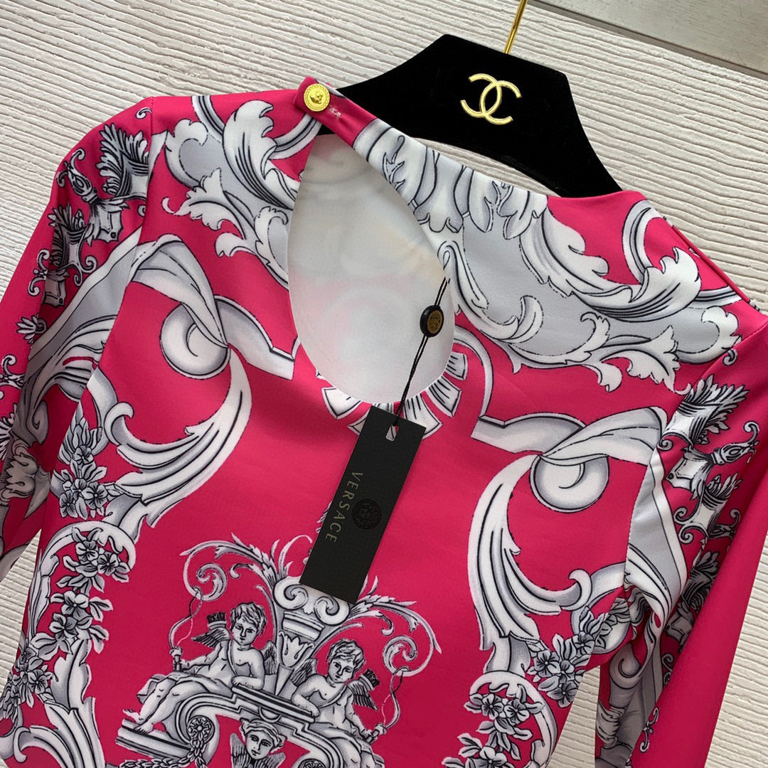 VRC 2 Pcs Set Dress  2 Color's Activewear Long Sleeve