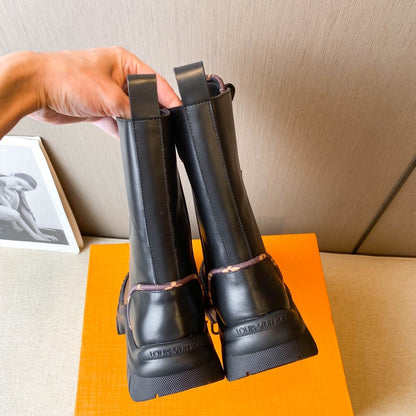 LU Ruby Flat High Boots Woman 2 Color 's