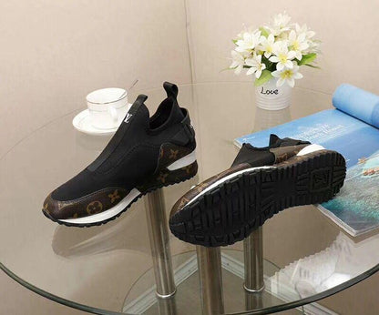 LU Leather Sneaker Sock Colors BRW
