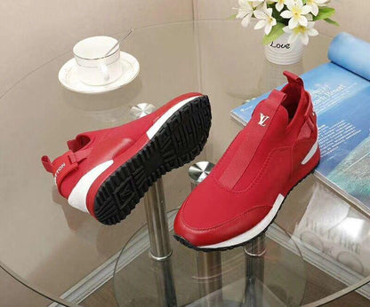 LU Leather Sneaker Sock Colors BRW