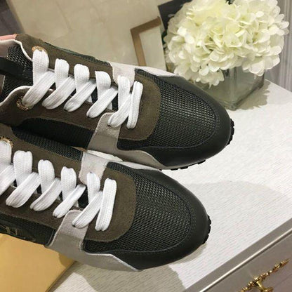 LU Leather Sneakers Rose Green