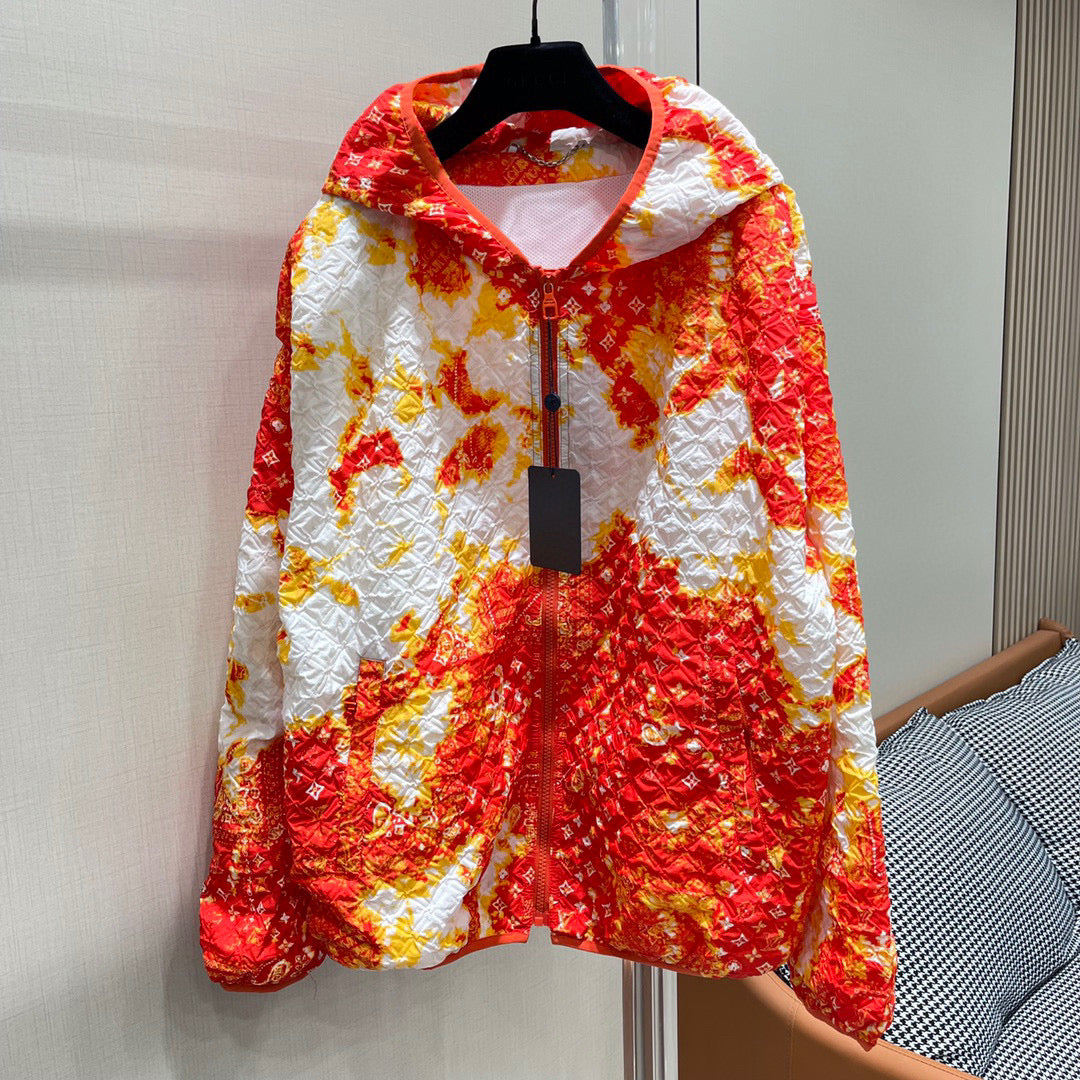 LU Jacket Windbreak 2 Color 's Hooded