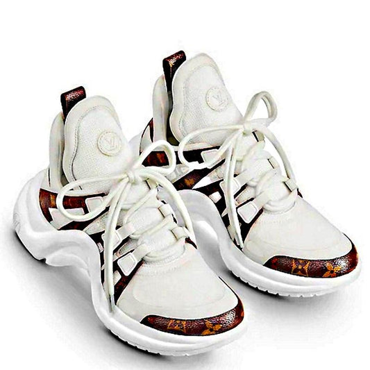 LU Leather Sneakers Arch White