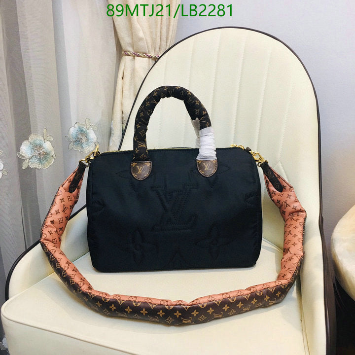 LU Speedy  Bag Puffer Nylon 3 Color  's