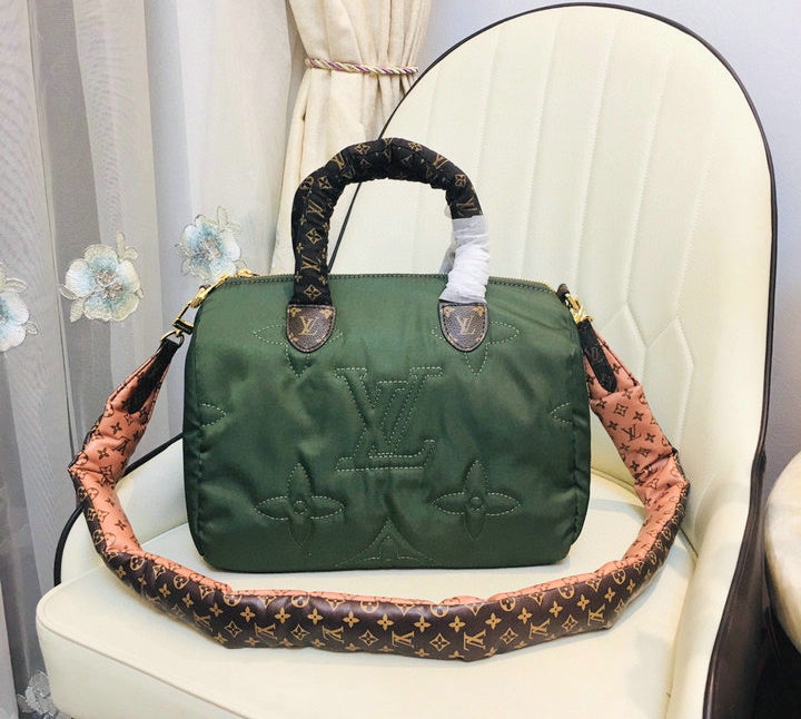 LU Speedy  Bag Puffer Nylon 3 Color  's