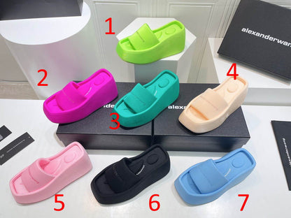WANG Slippers  Platform 7 Color 's