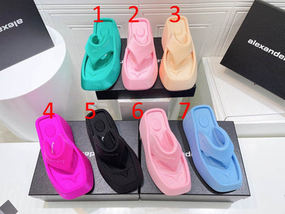 WANG Slippers  Platform 7 Color 's