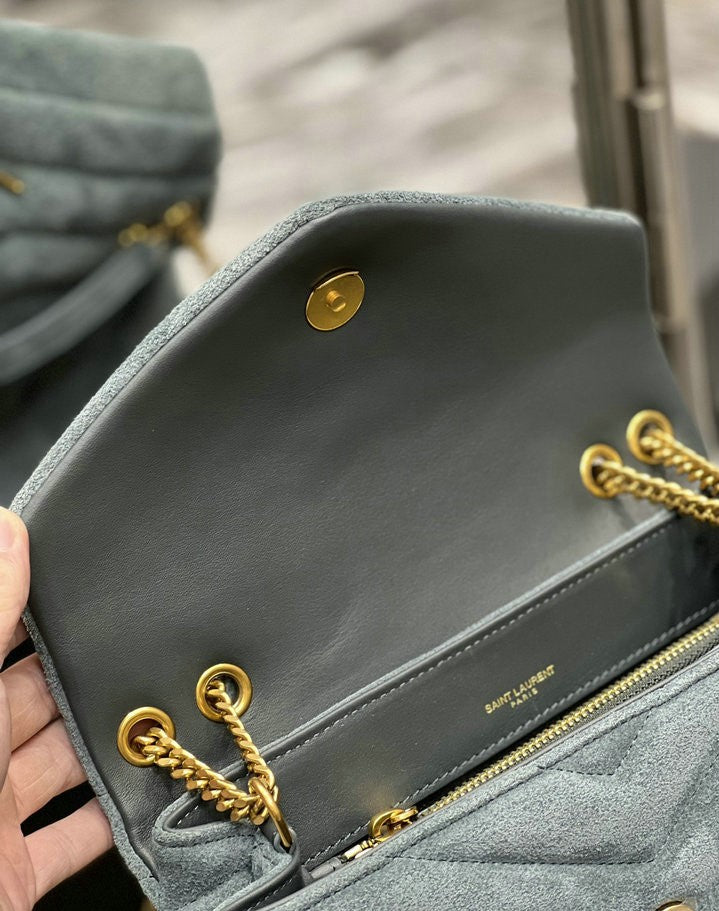 Y L oulou  Bag Shoulder  24 cm 2 color's Suede