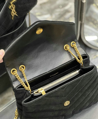 Y L oulou  Bag Shoulder  24 cm 2 color's Suede