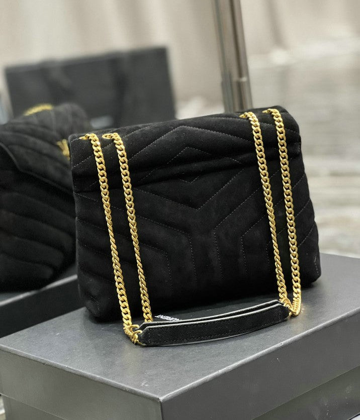 Y L oulou  Bag Shoulder  24 cm 2 color's Suede