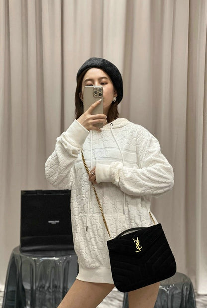 Y L oulou  Bag Shoulder  24 cm 2 color's Suede
