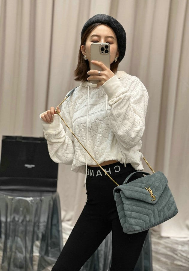 Y L oulou  Bag Shoulder  24 cm 2 color's Suede