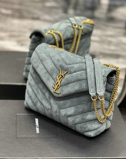 Y L oulou  Bag Shoulder  24 cm 2 color's Suede