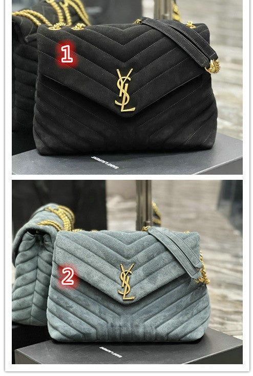 Y L oulou  Bag Shoulder  24 cm 2 color's Suede