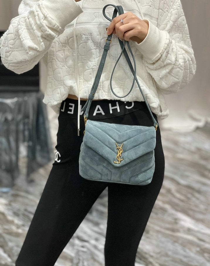 Y L oulou  Mini Bag Shoulder  20 cm 2 color's Suede