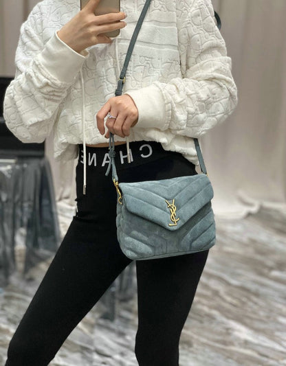 Y L oulou  Mini Bag Shoulder  20 cm 2 color's Suede
