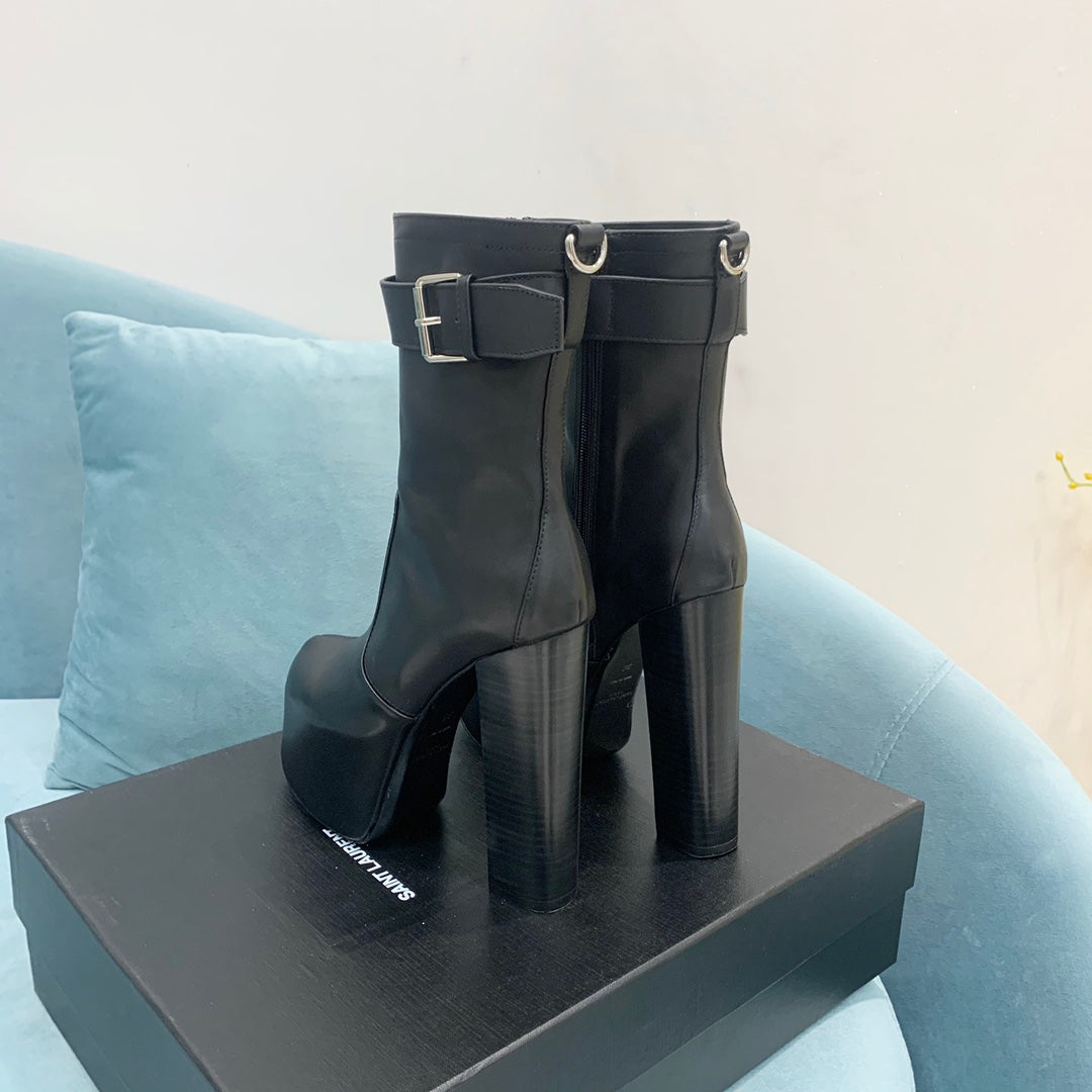 Y L    Boots Wedge  Heels 2 Color s