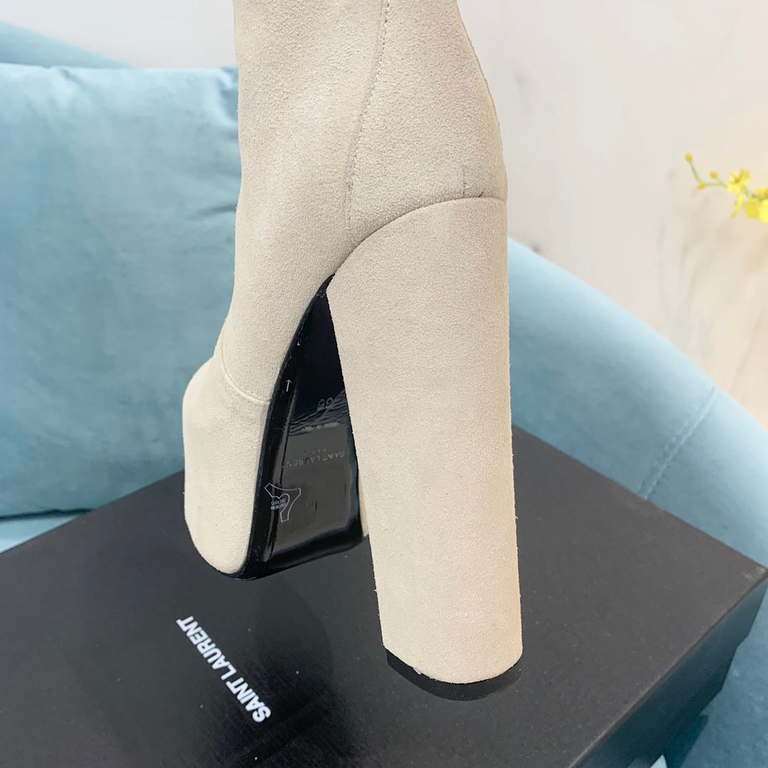 Y L    Boots Wedge  Heels 2 Color s