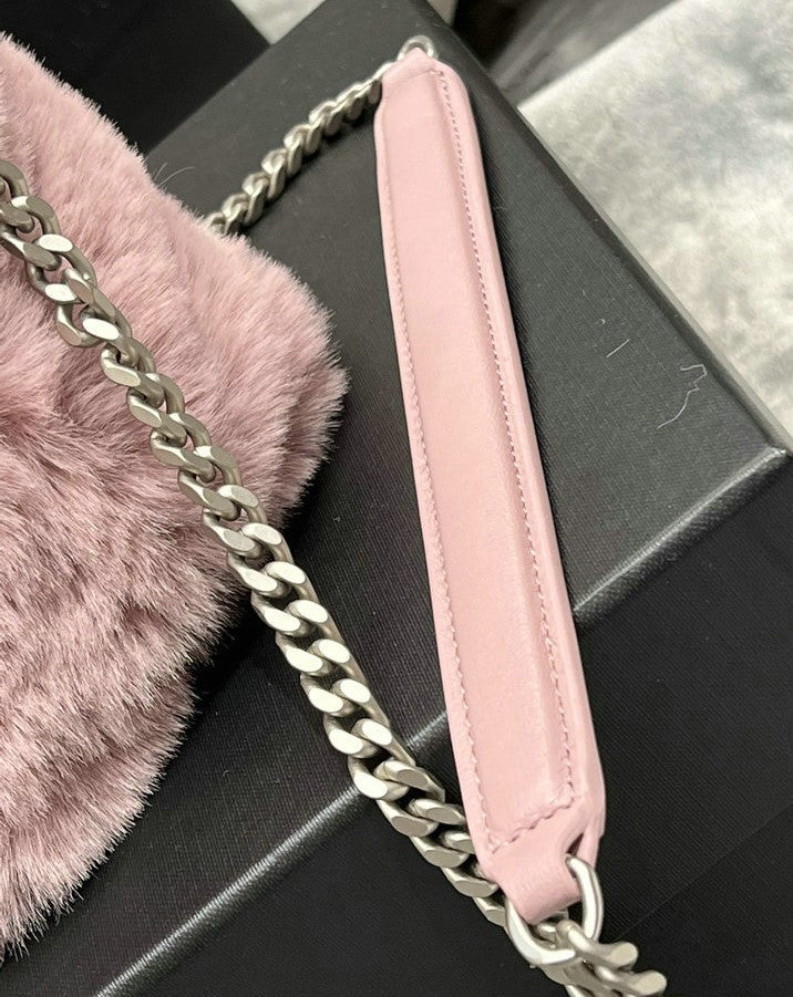 Y L oulou  Bag Fur  Shoulder  29 cm 4 color's