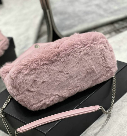 Y L oulou  Bag Fur  Shoulder  29 cm 4 color's