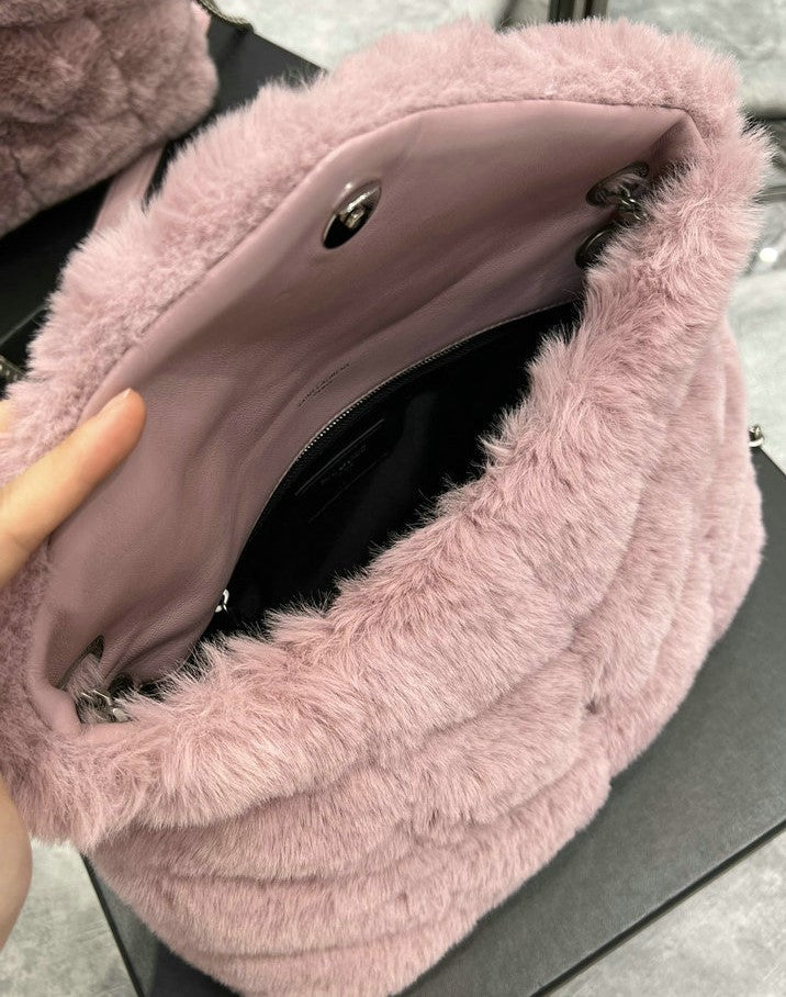 Y L oulou  Bag Fur  Shoulder  29 cm 4 color's