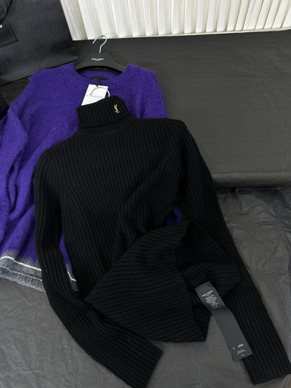 Y L    Sweater roll-neck jumper 2 Color 's
