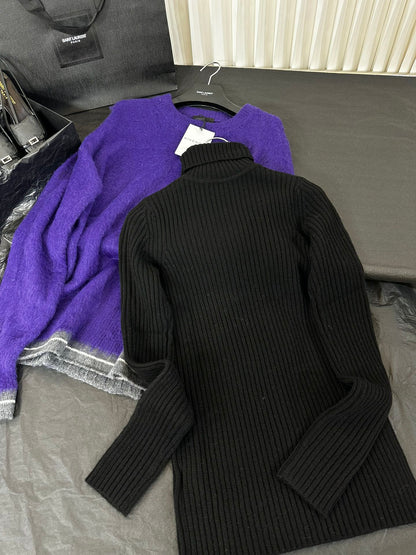 Y L    Sweater roll-neck jumper 2 Color 's