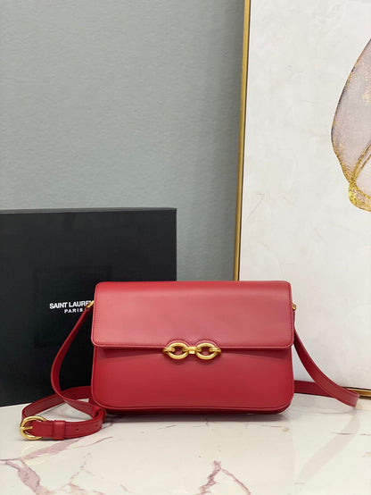 Y L  Bag Red MAILLON SATCHEL 24 cm
