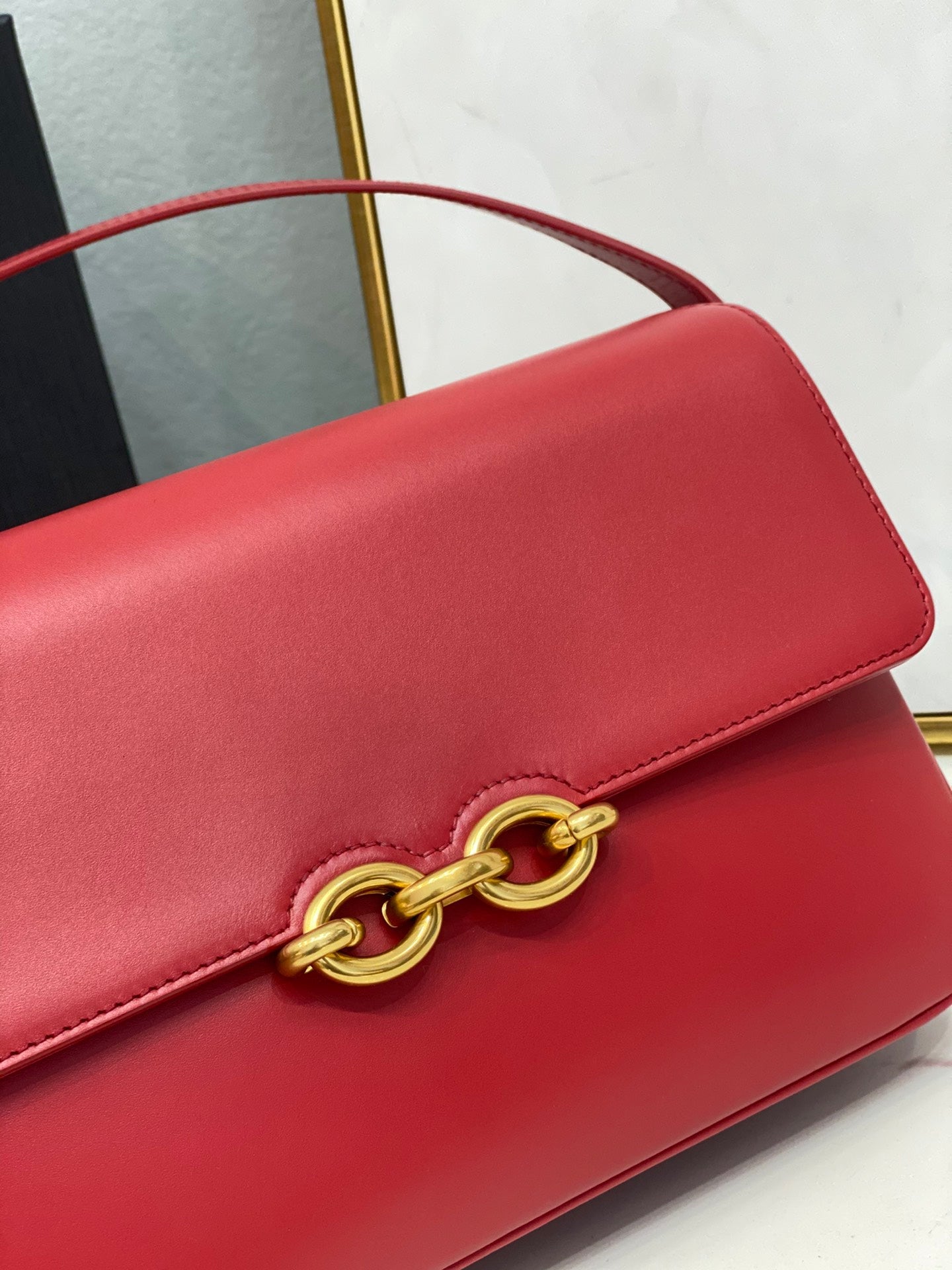 Y L  Bag Red MAILLON SATCHEL 24 cm