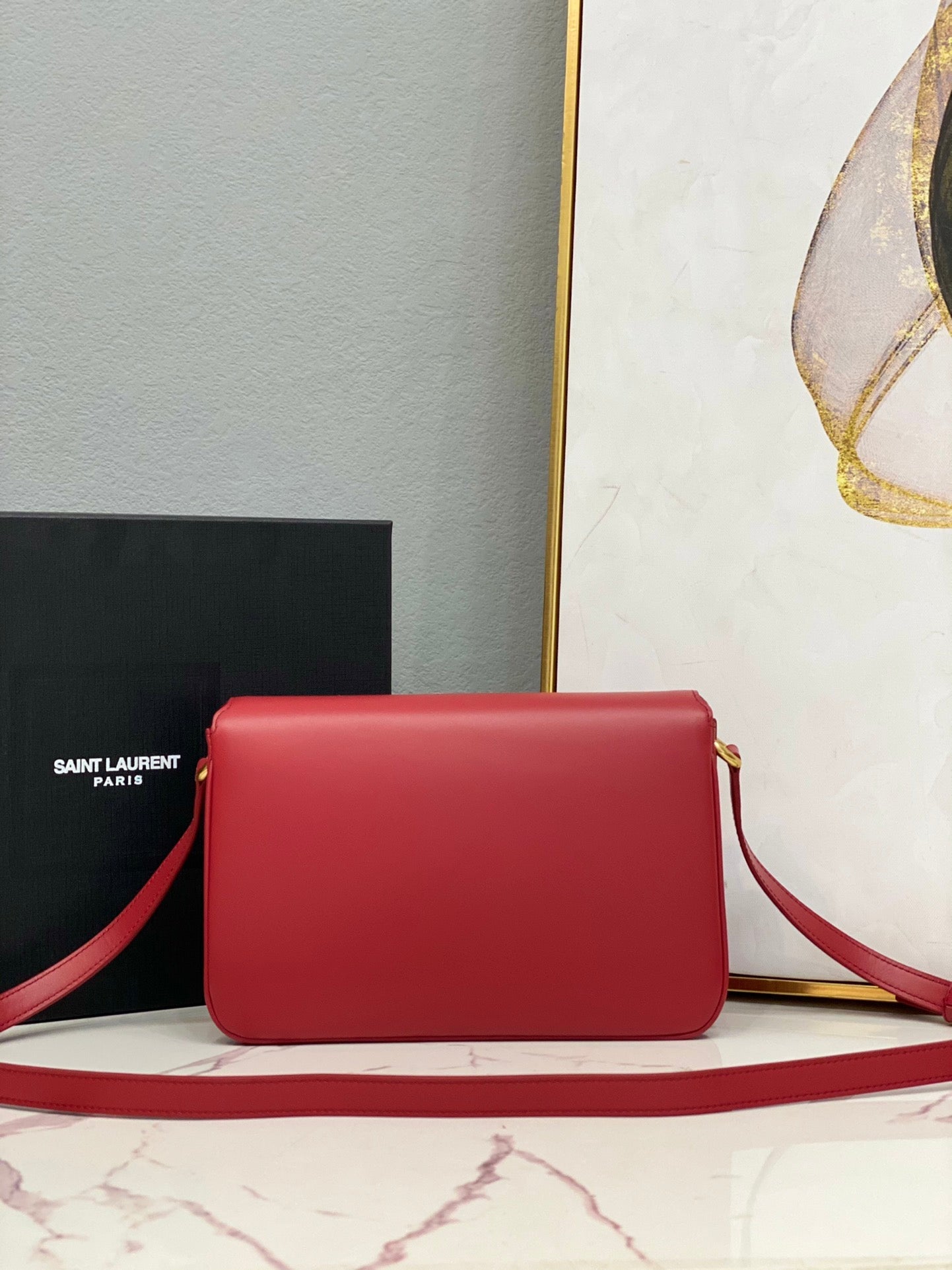 Y L  Bag Red MAILLON SATCHEL 24 cm