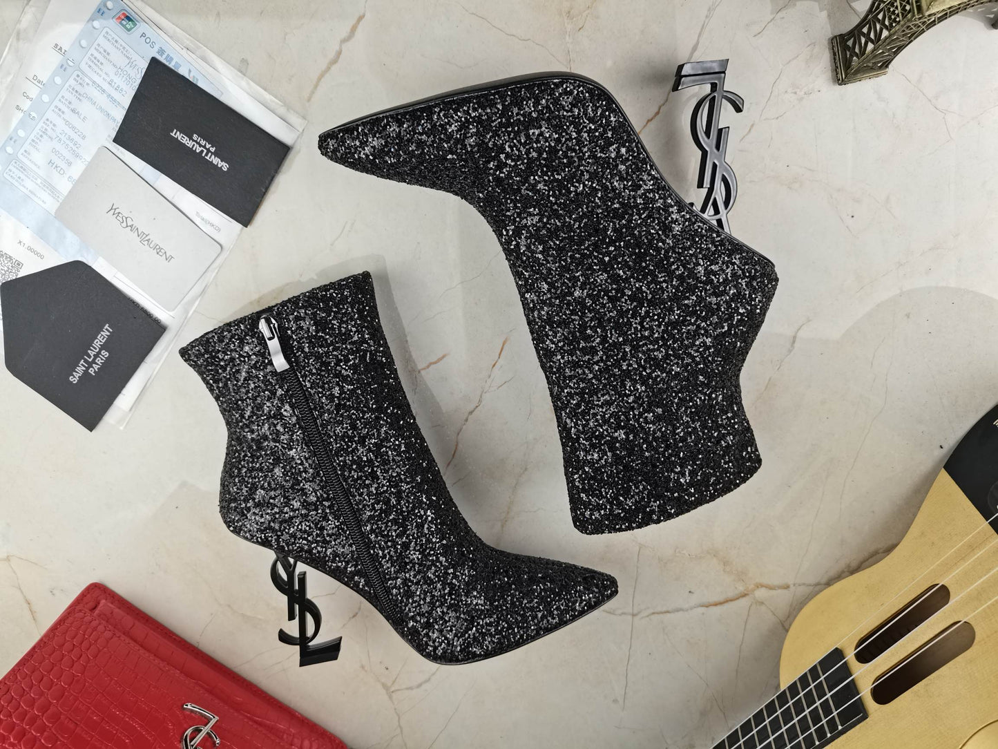 Y L Boots Heels Silver OPYUM