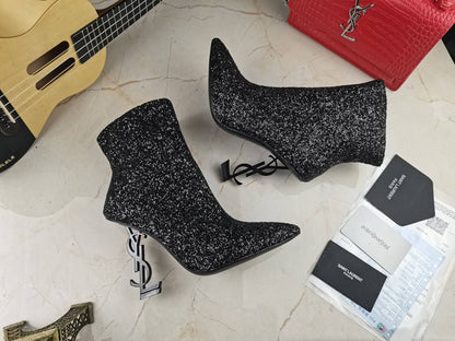 Y L Boots Heels Silver OPYUM
