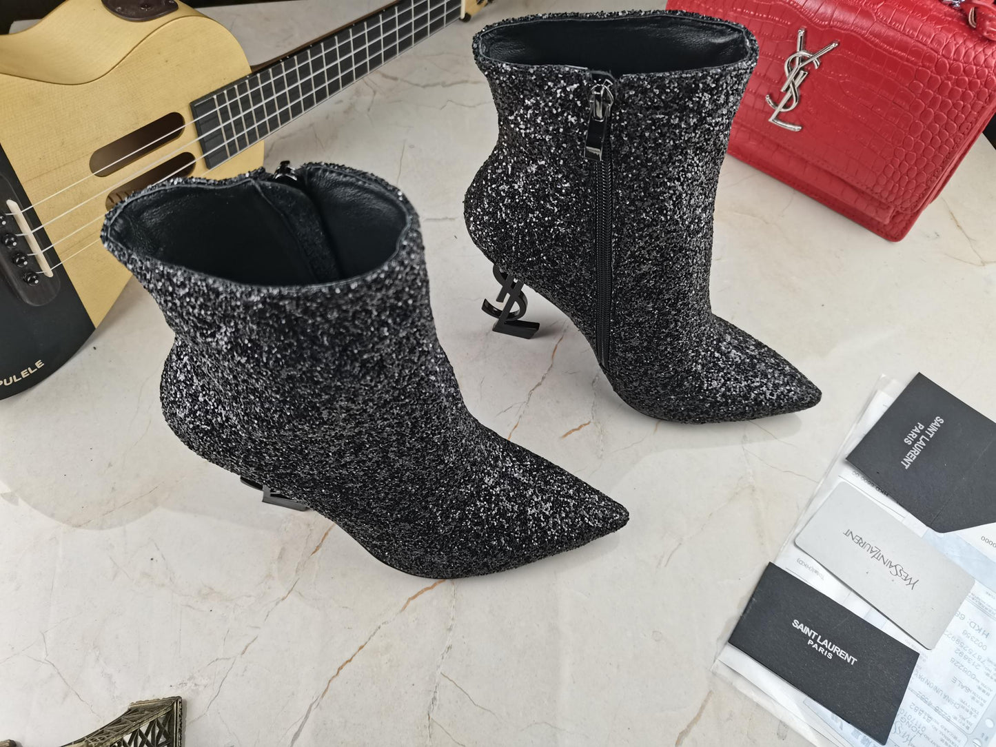 Y L Boots Heels Silver OPYUM