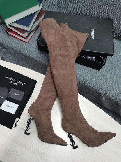 Y L  Boots  High Over Knee Suede  3 Color 's
