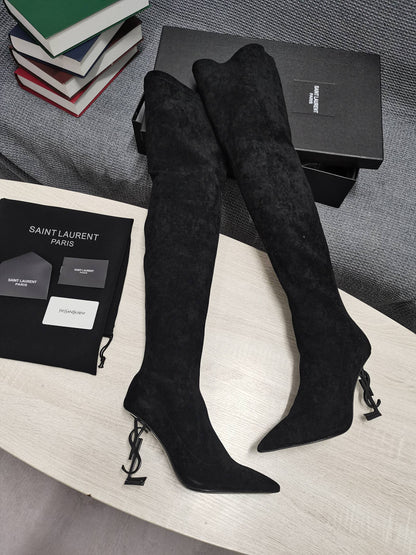 Y L  Boots  High Over Knee Suede  3 Color 's