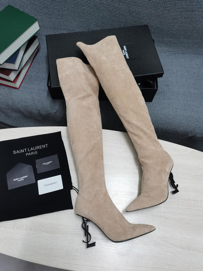 Y L  Boots  High Over Knee Suede  3 Color 's