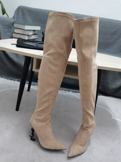 Y L  Boots  High Over Knee Suede  3 Color 's