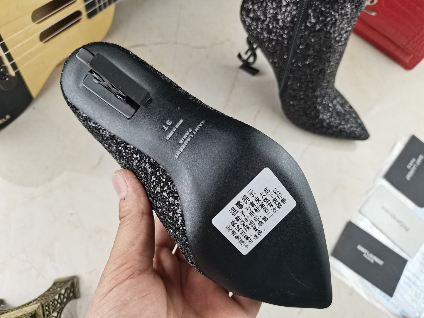 Y L Boots Heels Silver OPYUM