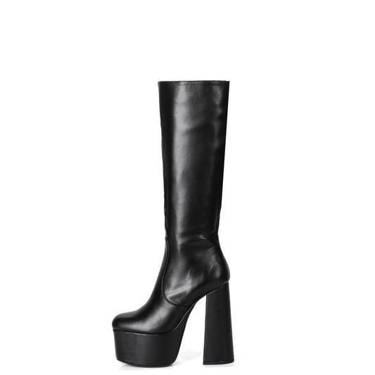 Y L  Boots High Heels Wedge