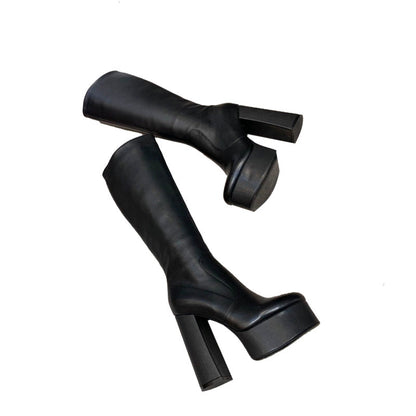 Y L  Boots High Heels Wedge