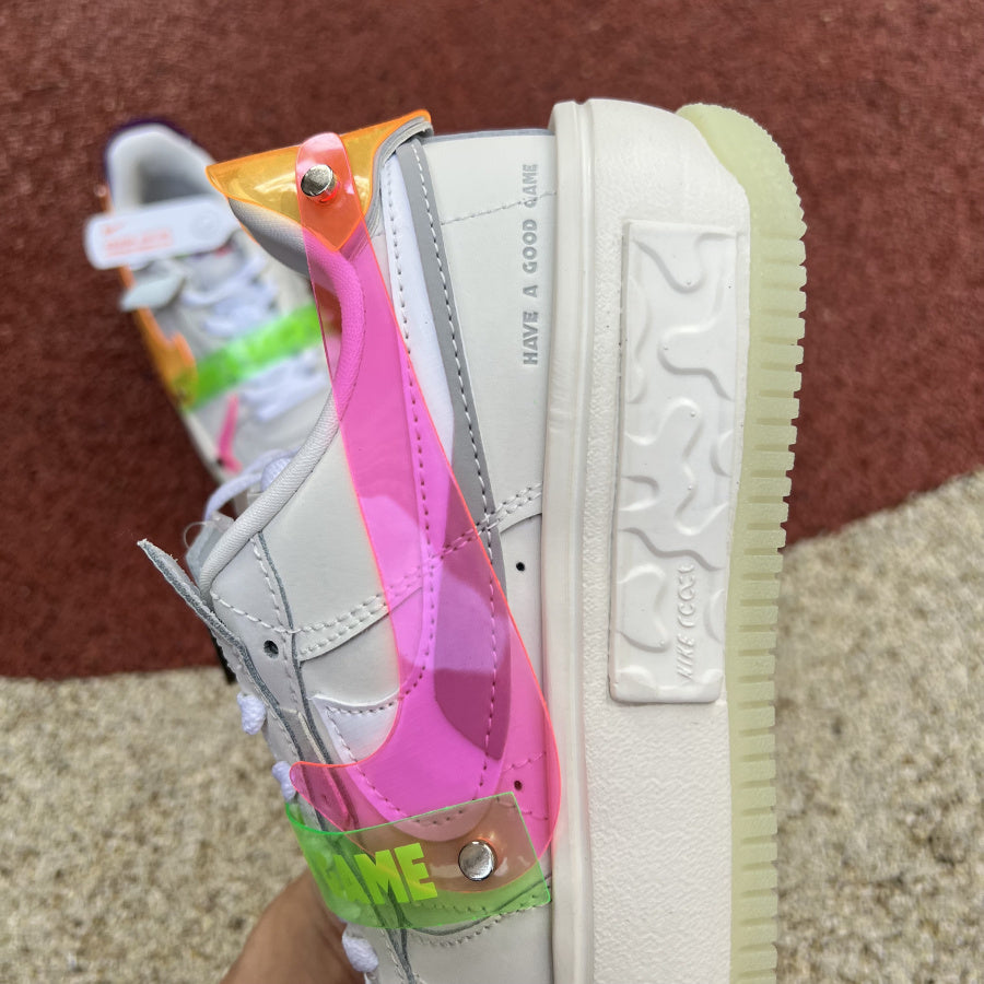 N*kE LPL AF 1 Force Yellow sneakers