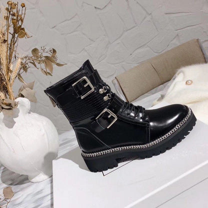Balma*in Boots Zipper Black