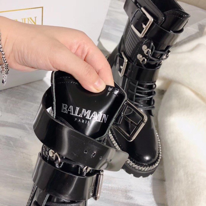 Balma*in Boots Zipper Black