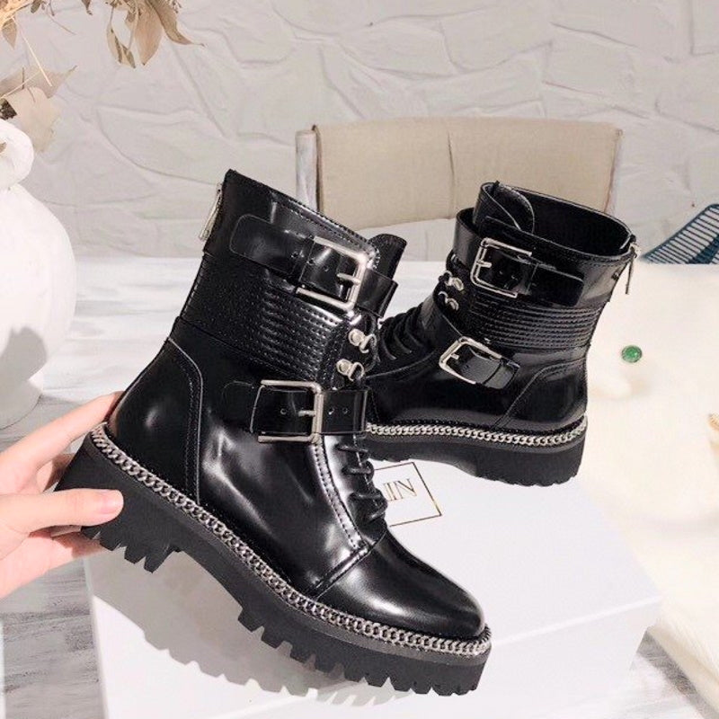 Balma*in Boots Zipper Black