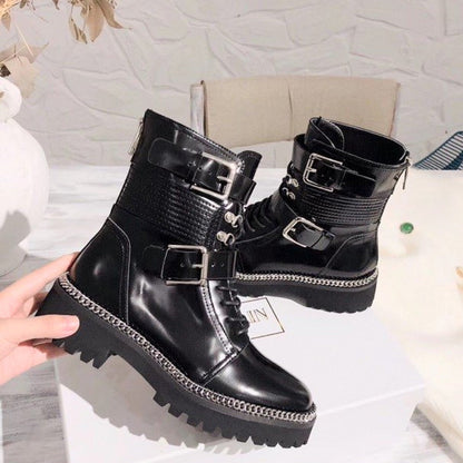 Balma*in Boots Zipper Black
