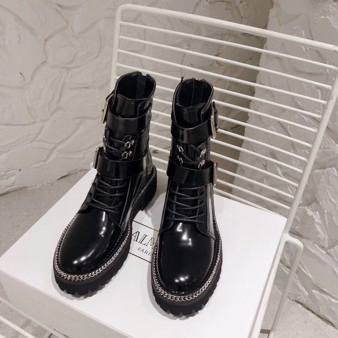 Balma*in Boots Zipper Black