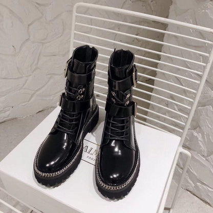 Balma*in Boots Zipper Black