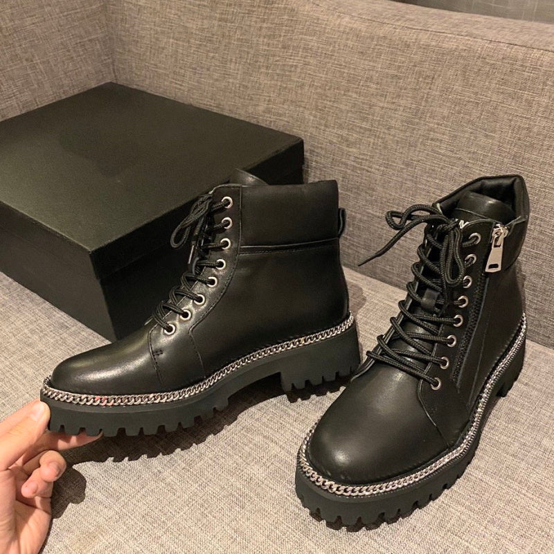 Balma*in Boots Zipper Black