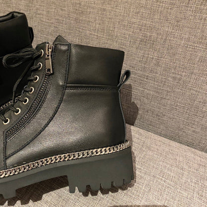 Balma*in Boots Zipper Black