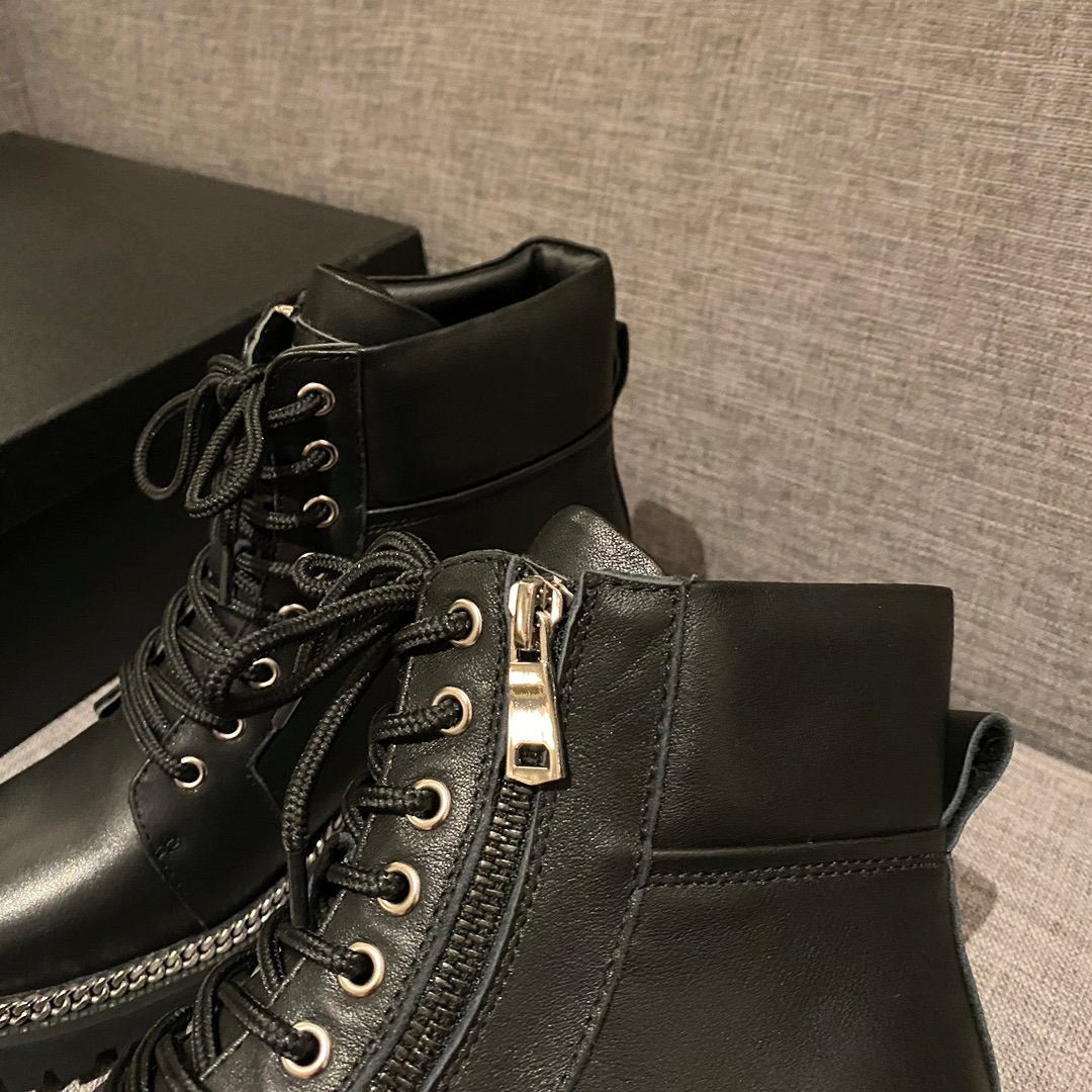 Balma*in Boots Zipper Black